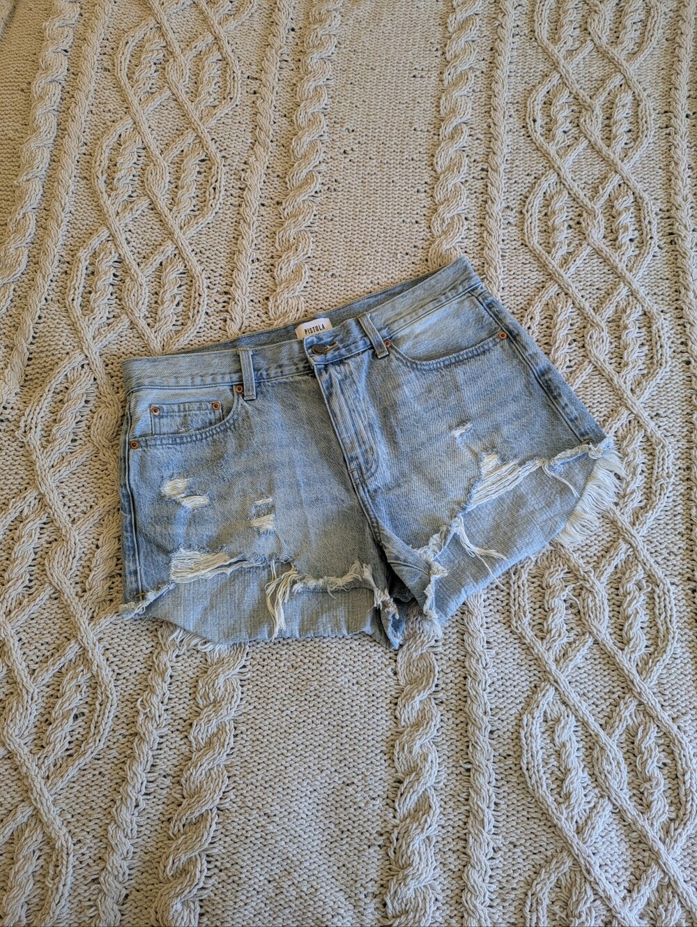 Pistola Hi-Rise Cutoff Denim Shorts Sz 30